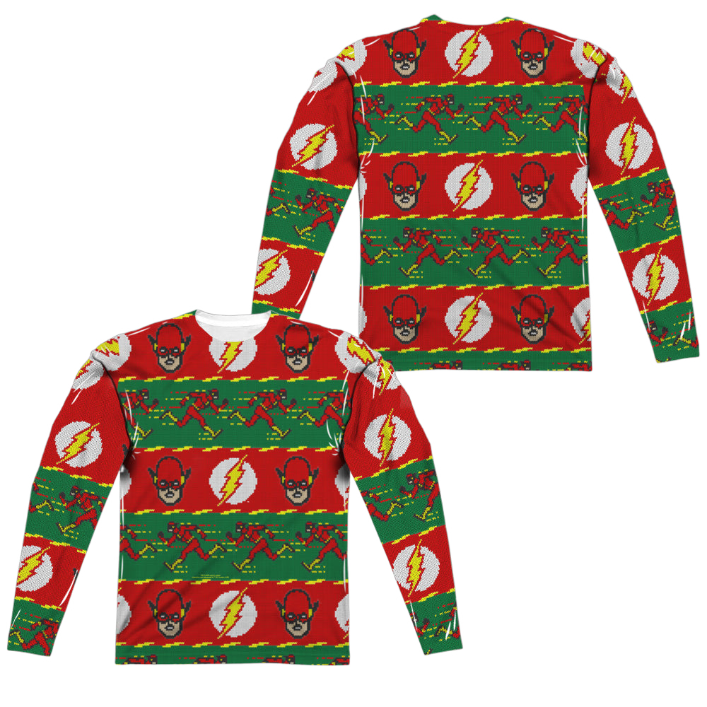 Flash, The Ugly Flash (Front/Back Print) - Men's All-Over Print Long Sleeve Men's All-Over Print Long Sleeve The Flash