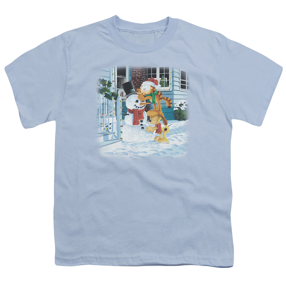 Garfield Snow Fun - Youth T-Shirt Youth T-Shirt (Ages 8-12) Garfield