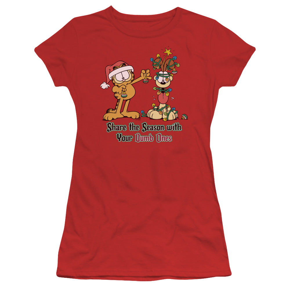 Garfield Share The Season - Juniors T-Shirt Juniors T-Shirt Garfield