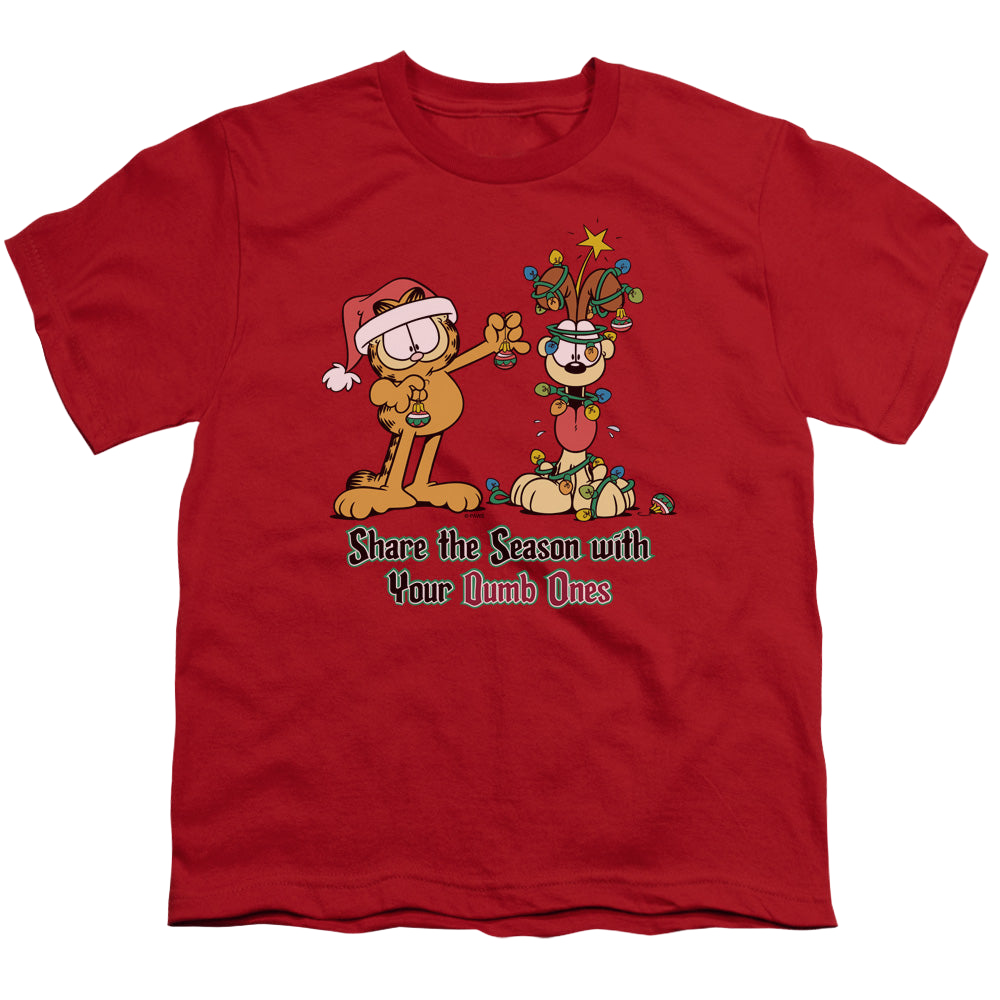 Garfield Share The Season - Youth T-Shirt Youth T-Shirt (Ages 8-12) Garfield