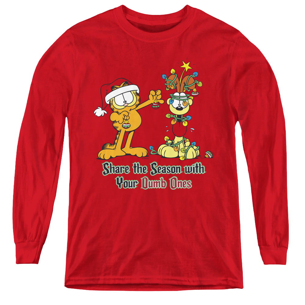 Garfield Share The Season - Youth Long Sleeve T-Shirt Youth Long Sleeve T-Shirt Garfield