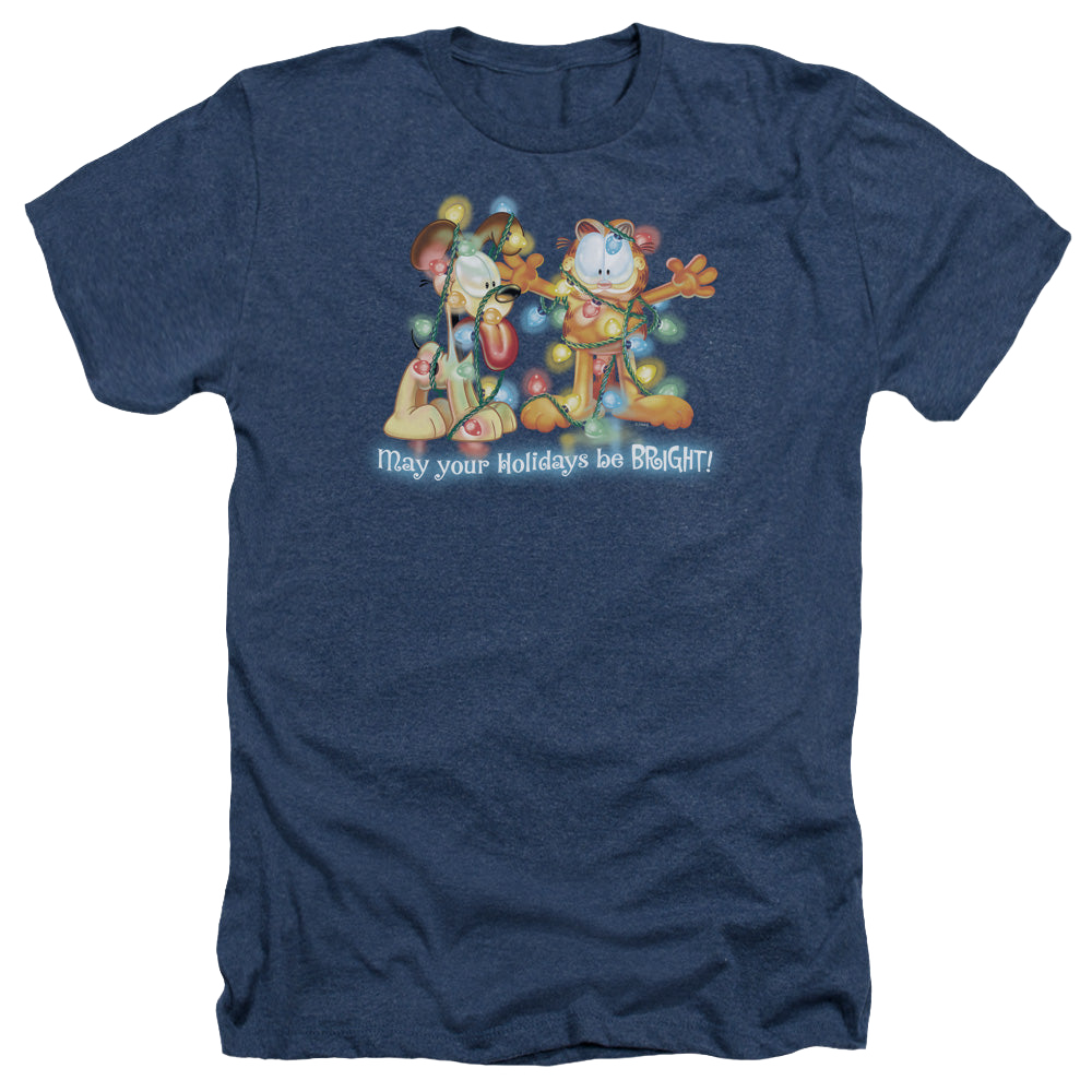 Garfield Bright Holidays - Men's Heather T-Shirt Men's Heather T-Shirt Garfield