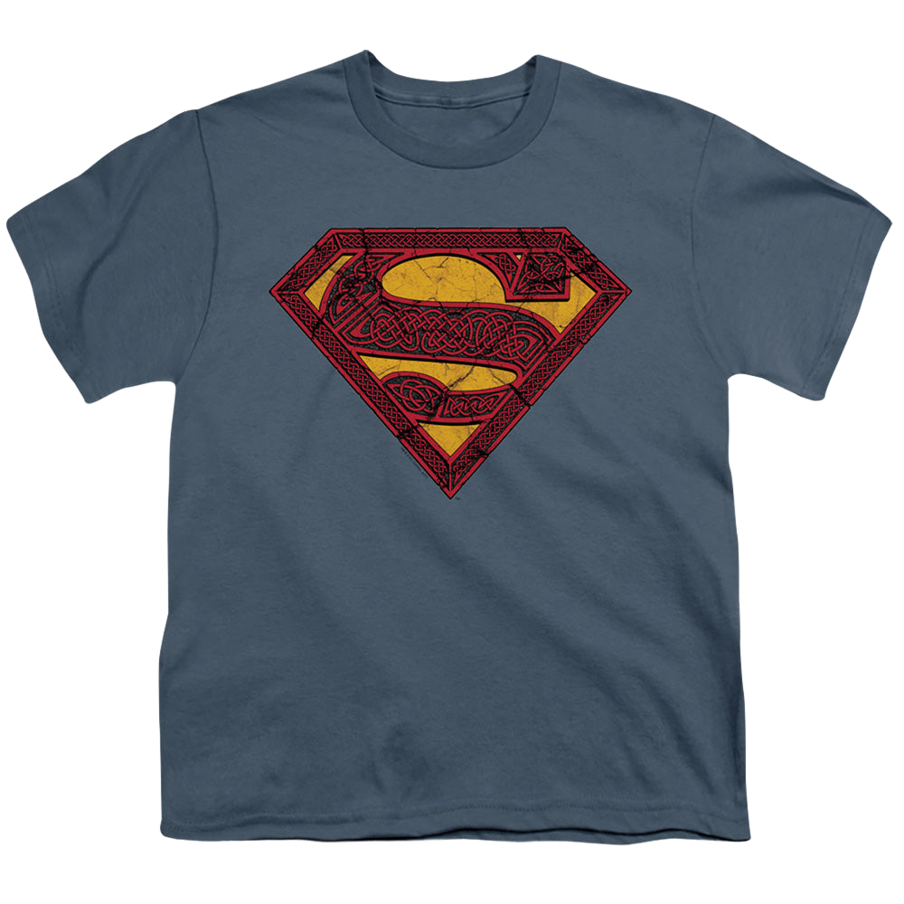 Superman Celtic Shield - Youth T-Shirt Youth T-Shirt (Ages 8-12) Superman