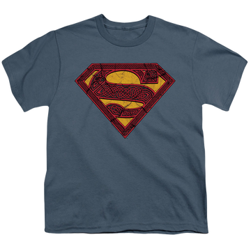 Superman Celtic Shield - Youth T-Shirt Youth T-Shirt (Ages 8-12) Superman