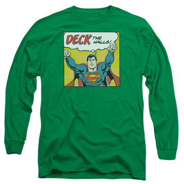 Superman Deck The Halls - Men's Long Sleeve T-Shirt Men's Long Sleeve T-Shirt Superman
