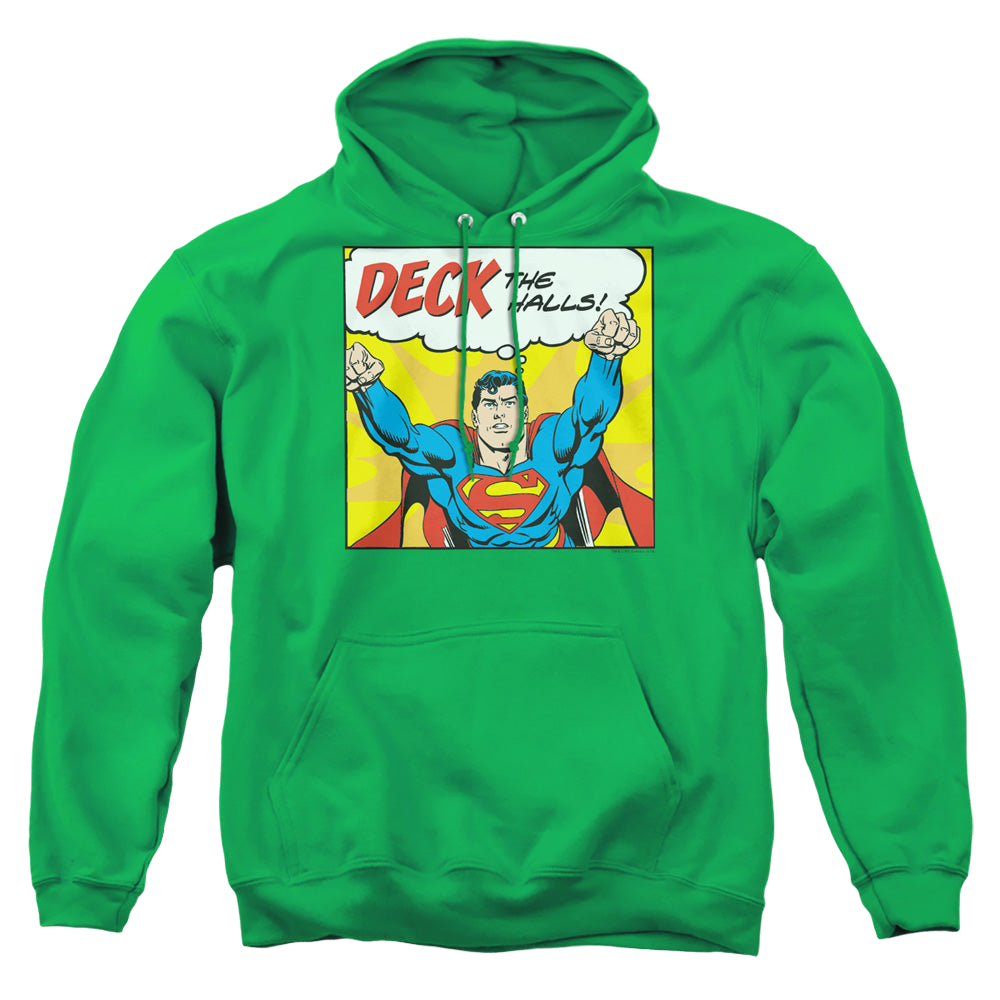 Superman Deck The Halls - Pullover Hoodie Pullover Hoodie Superman