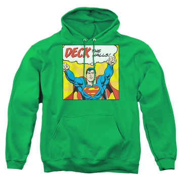 Superman Deck The Halls - Pullover Hoodie Pullover Hoodie Superman