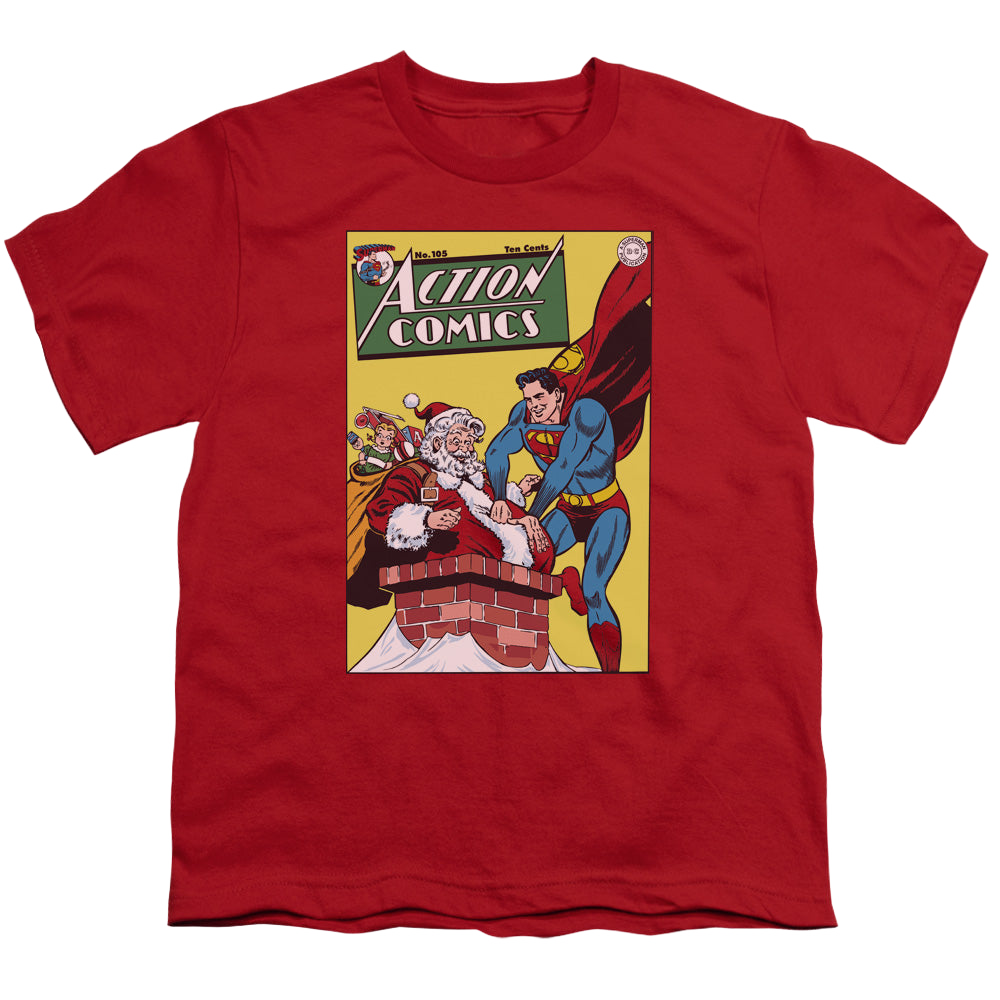 Superman Dc/Cover No. 105 - Youth T-Shirt Youth T-Shirt (Ages 8-12) Superman