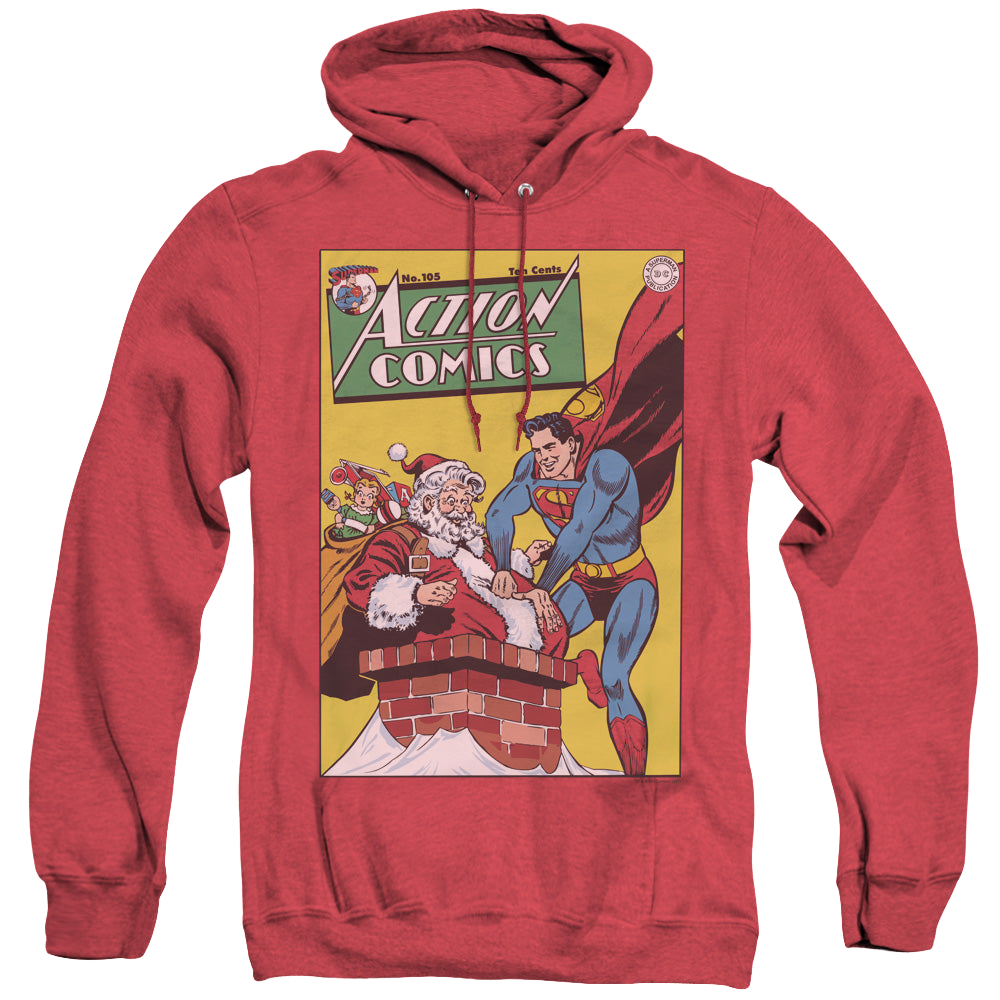 Superman Dc/Cover No. 105 - Heather Pullover Hoodie Heather Pullover Hoodie Superman