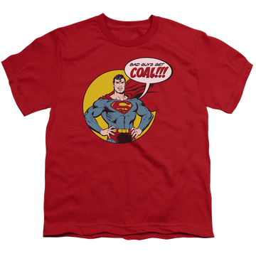 Superman Coal - Youth T-Shirt Youth T-Shirt (Ages 8-12) Superman