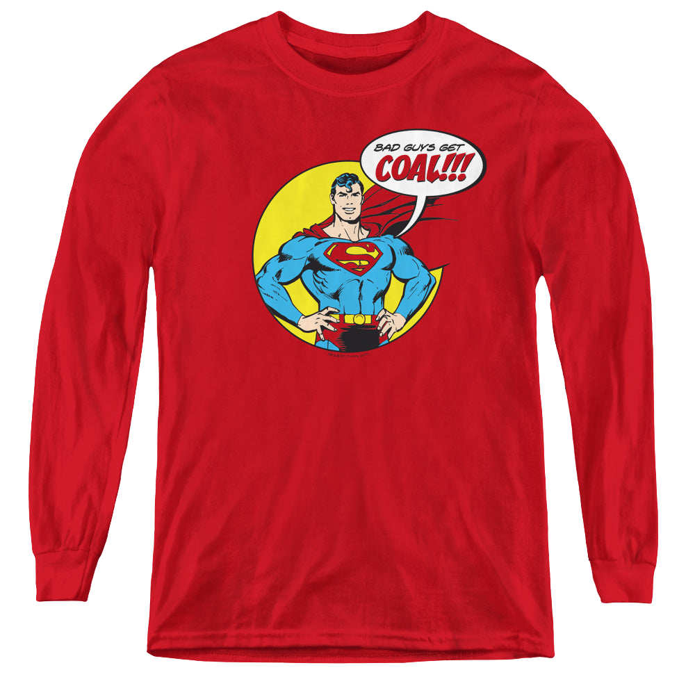 Superman Coal - Youth Long Sleeve T-Shirt Youth Long Sleeve T-Shirt Superman