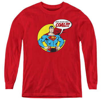 Superman Coal - Youth Long Sleeve T-Shirt Youth Long Sleeve T-Shirt Superman