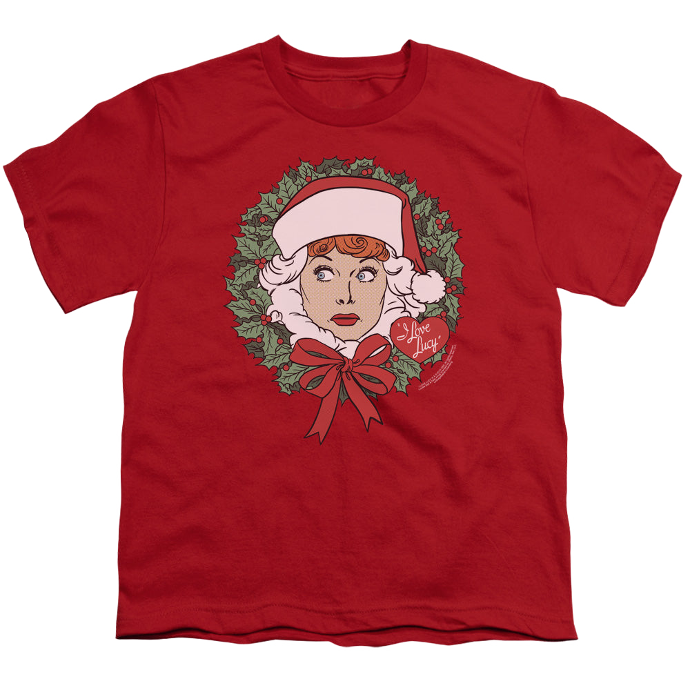 I Love Lucy Wreath - Youth T-Shirt Youth T-Shirt (Ages 8-12) I Love Lucy