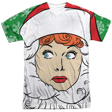 I Love Lucy Secret Santa men's all-over print t-shirt