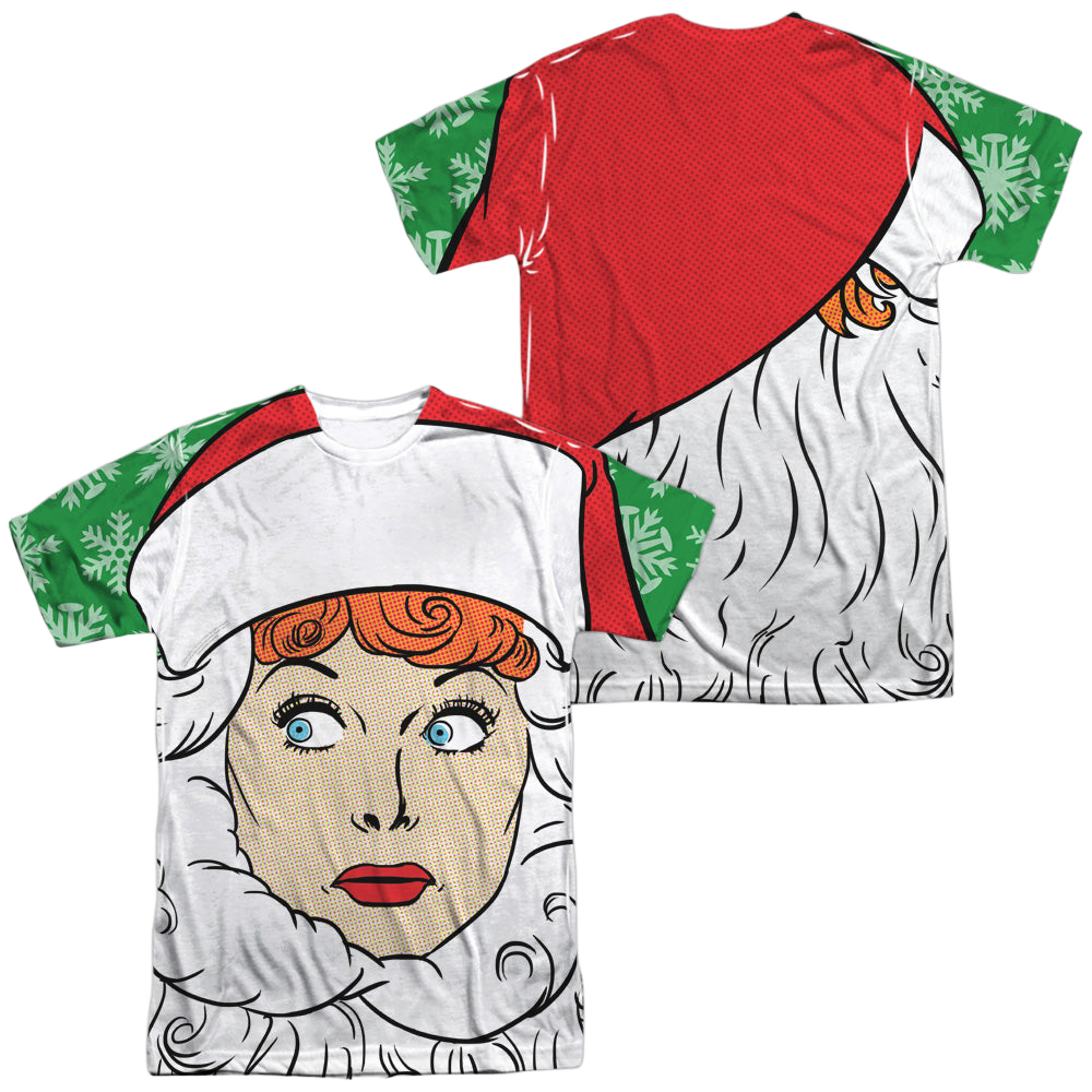 I Love Lucy Secret Santa (Front/Back Print) - Men's All-Over Print T-Shirt Men's All-Over Print T-Shirt I Love Lucy