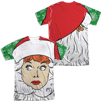 I Love Lucy Secret Santa men's all-over print t-shirt