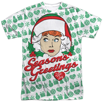 I Love Lucy Pattern men's all-over print t-shirt