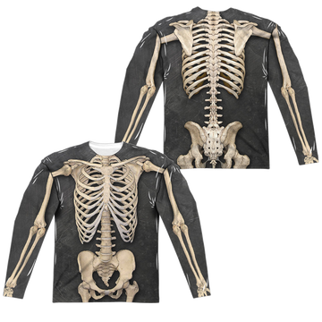 Zombies Skeleton Costume men's all-over print long sleeve