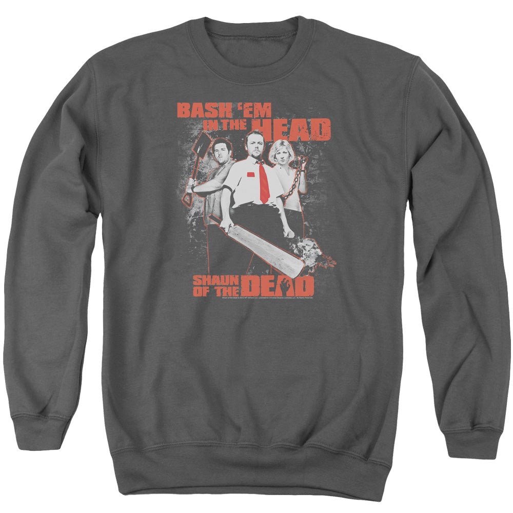 Shaun of the Dead Bash Em - Men's Crewneck Sweatshirt Men's Crewneck Sweatshirt Shaun of the Dead