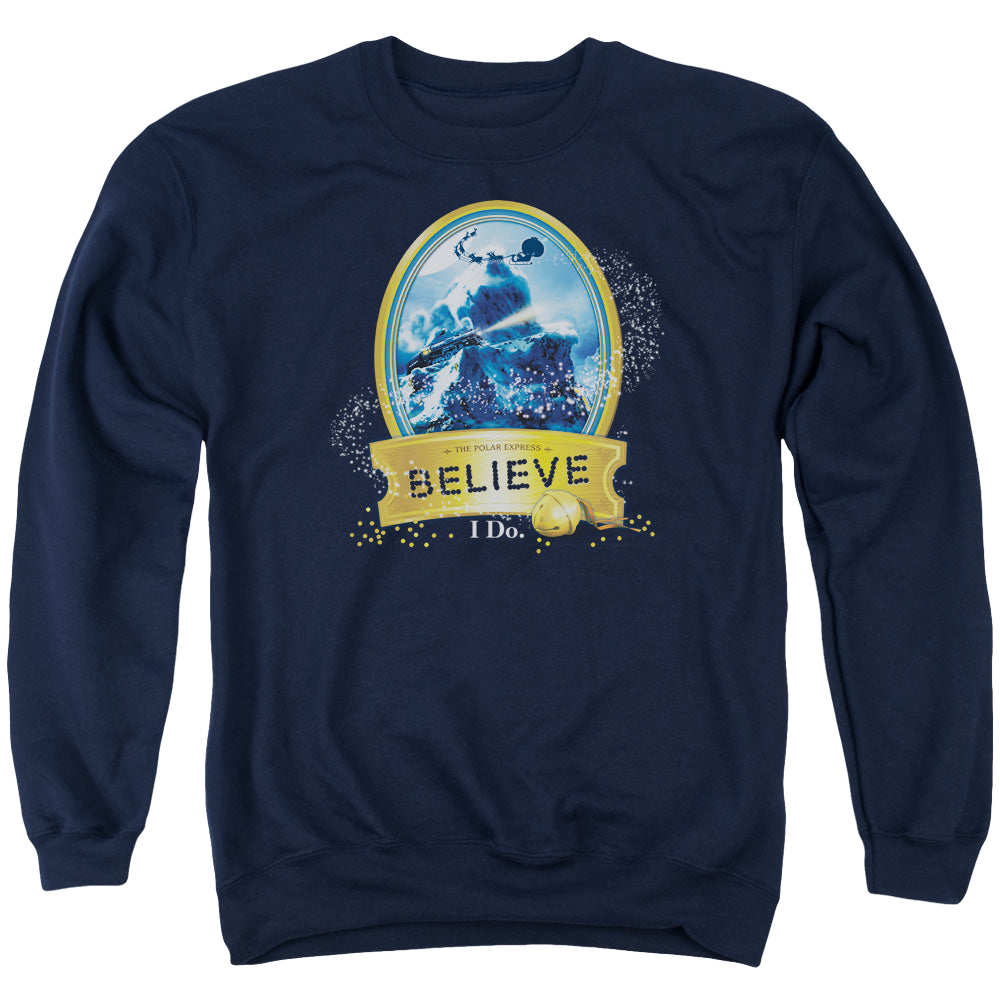 Polar Express True Believer - Men's Crewneck Sweatshirt Men's Crewneck Sweatshirt Polar Express