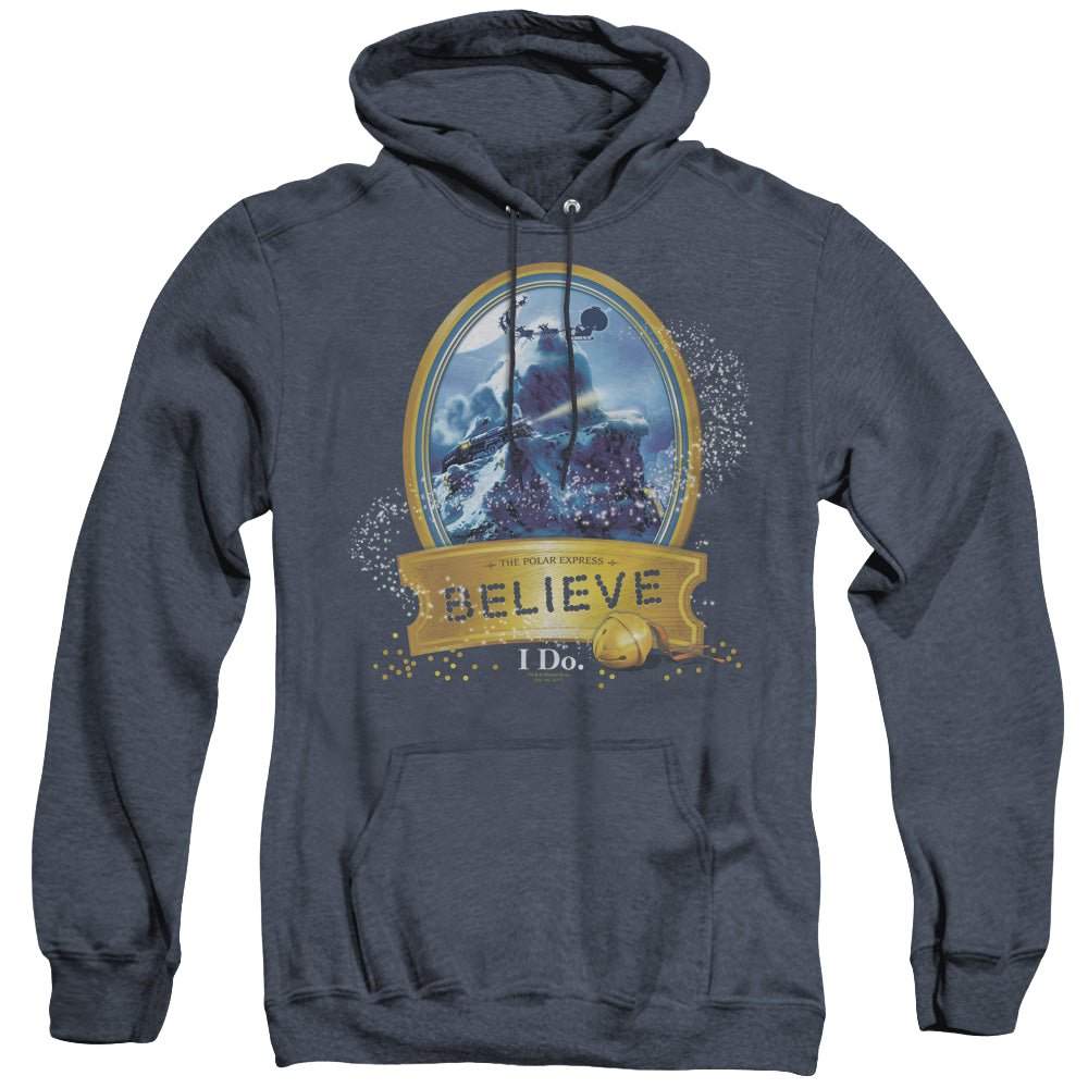 Polar Express True Believer - Heather Pullover Hoodie Heather Pullover Hoodie Polar Express