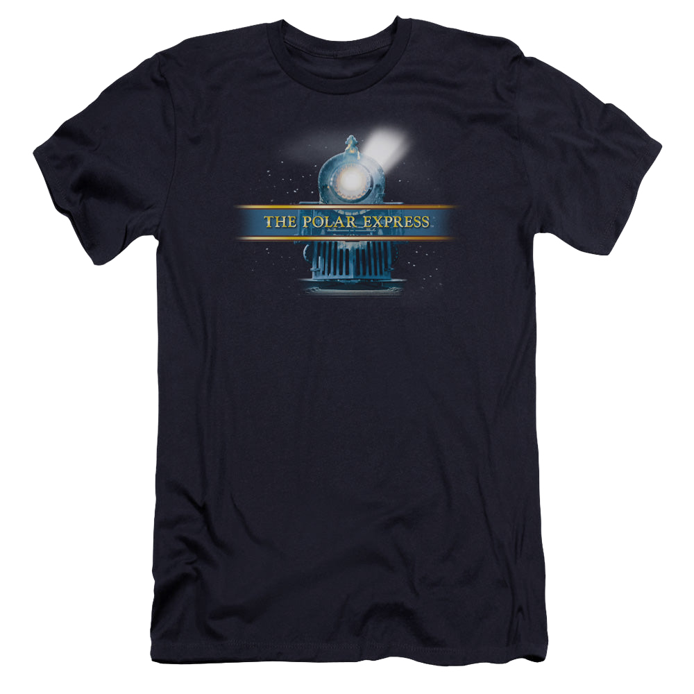 Polar Express Rain Logo - Men's Premium Slim Fit T-Shirt Men's Premium Slim Fit T-Shirt Polar Express