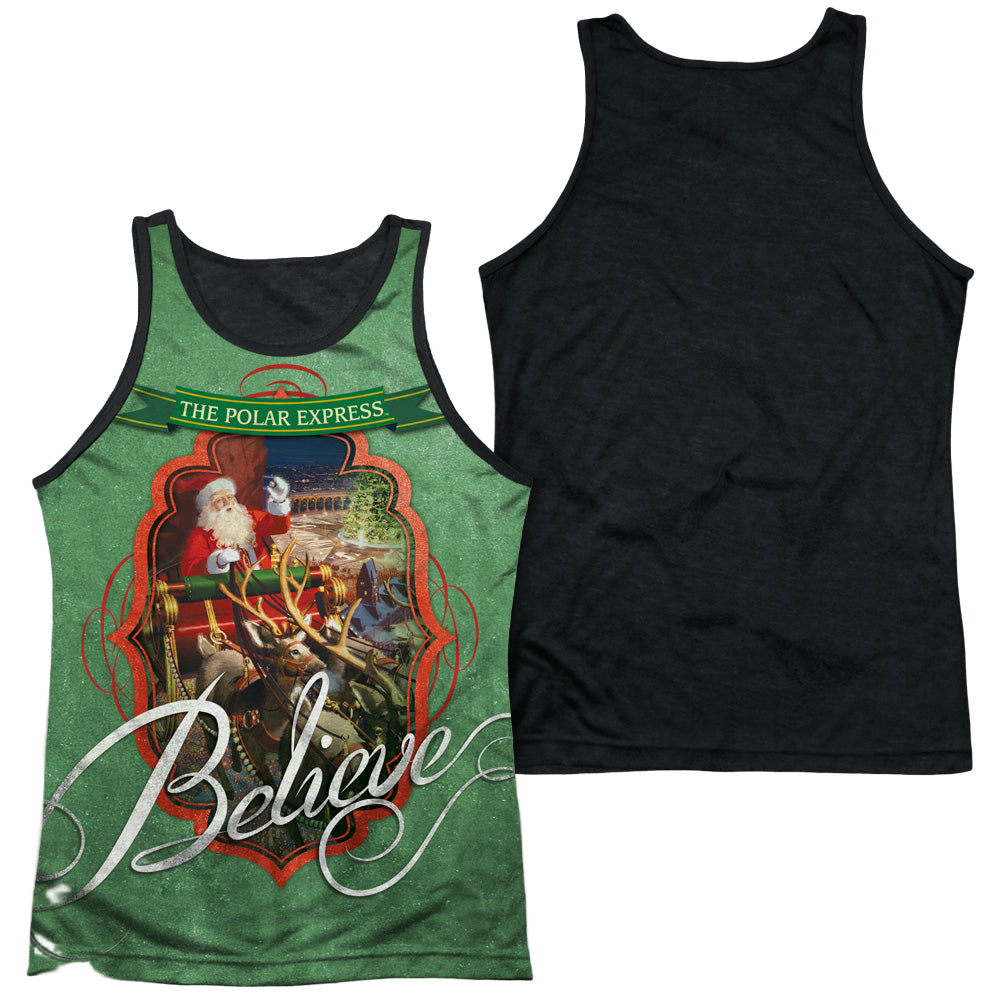 Polar Express Santa - Men's Black Back Tank Top Men's Black Back Tank Polar Express