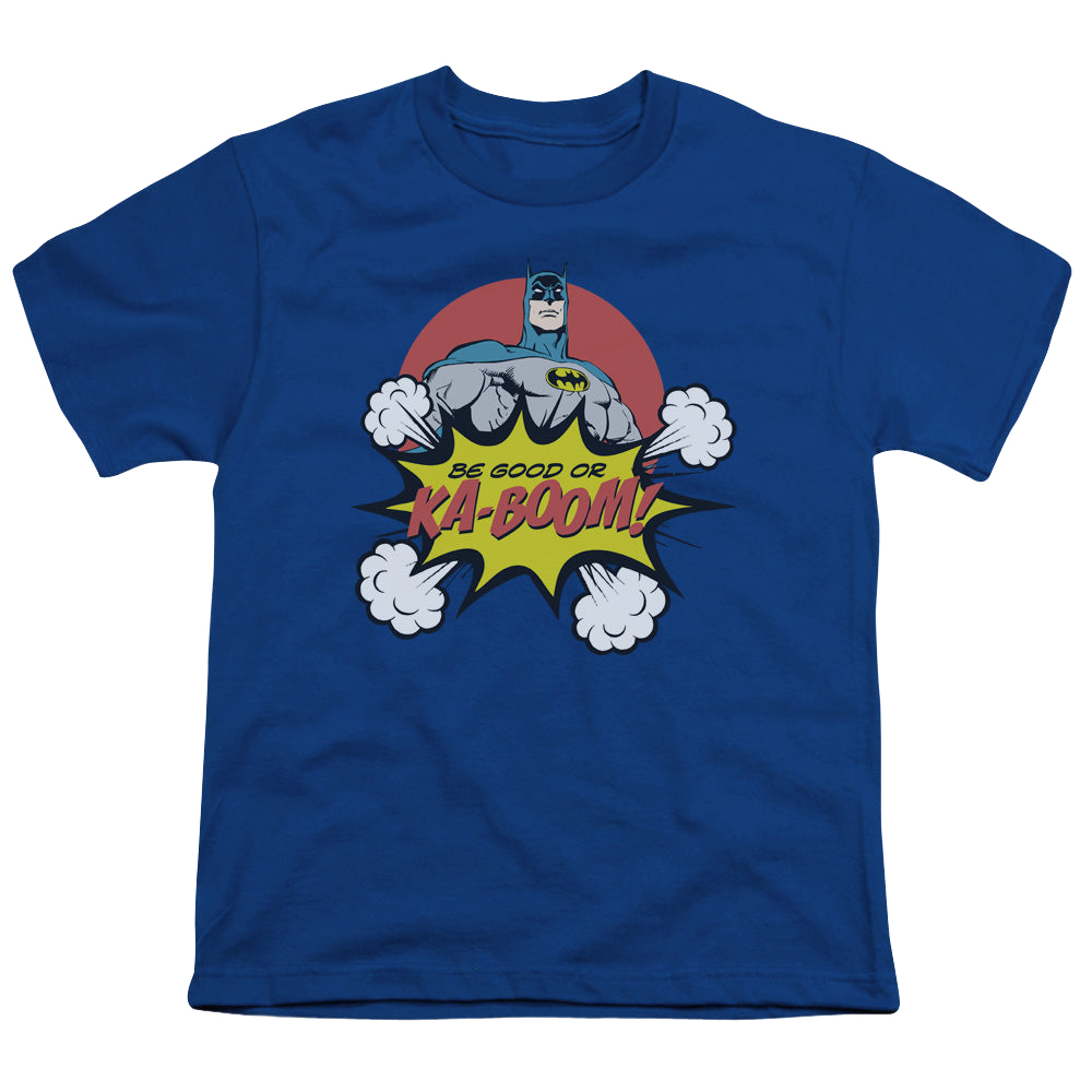 DC Batman Kaboom - Youth T-Shirt Youth T-Shirt (Ages 8-12) Batman