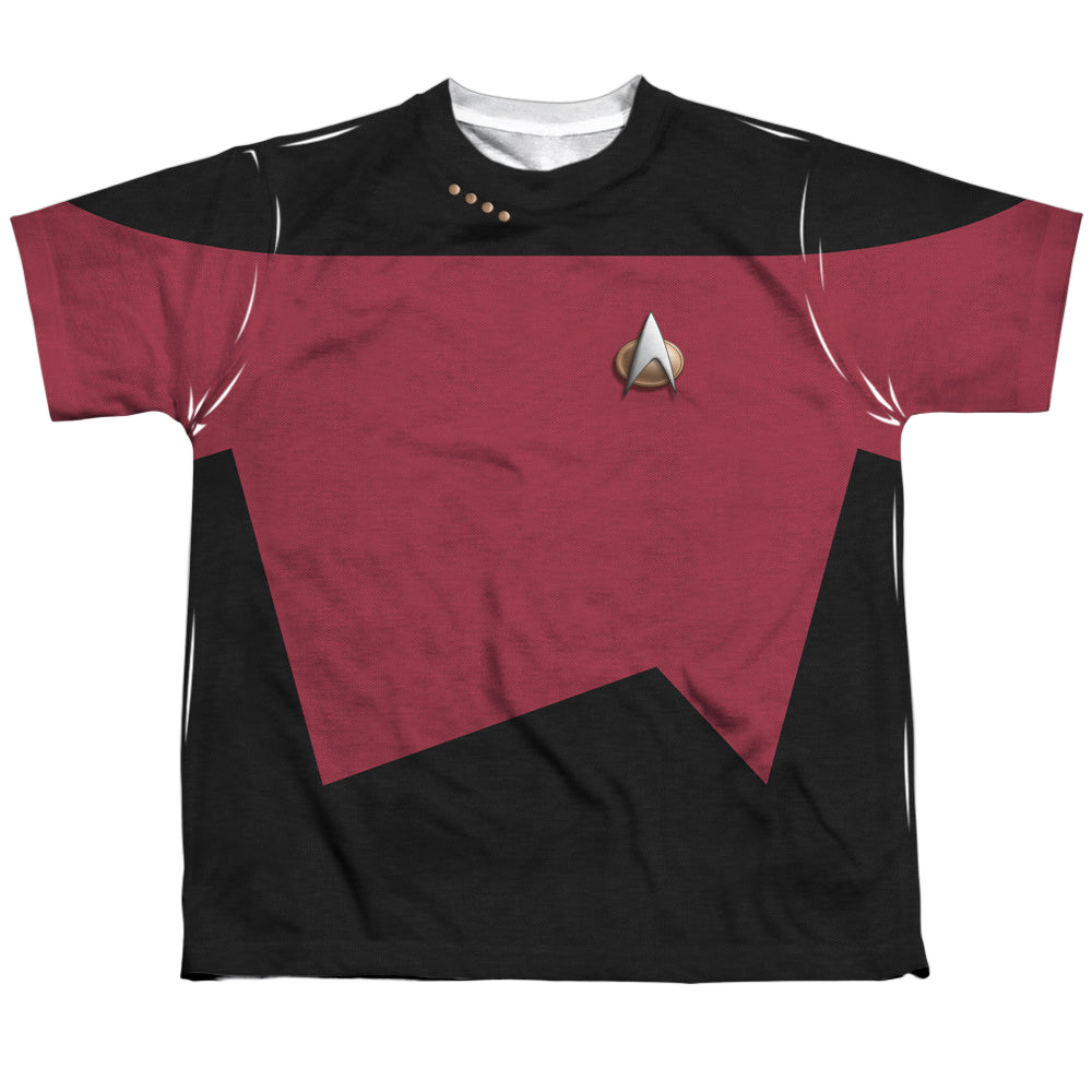Star Trek The Next Generation Tng Command Uniform - Youth All-Over Print T-Shirt Youth All-Over Print T-Shirt (Ages 8-12) Star Trek