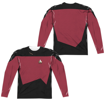 Star Trek The Next Generation Tng Command Uniform men's all-over print long sleeve