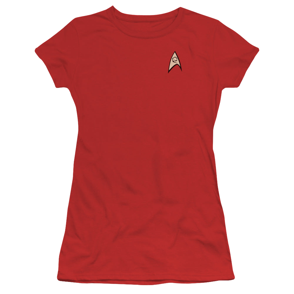 Star Trek The Original Series Engineering Uniform - Juniors T-Shirt Juniors T-Shirt Star Trek