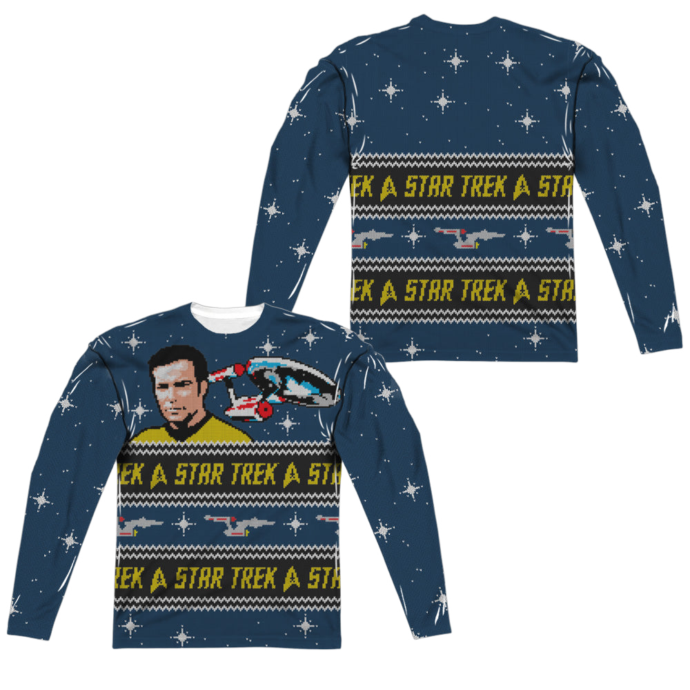 Star Trek The Original Series Trek Sweater (Front/Back Print) - Men's All-Over Print Long Sleeve Men's All-Over Print Long Sleeve Star Trek
