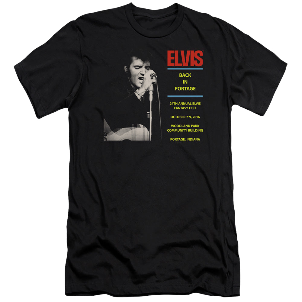Elvis Presley Back In Portage - Men's Premium Slim Fit T-Shirt Men's Premium Slim Fit T-Shirt Elvis Presley