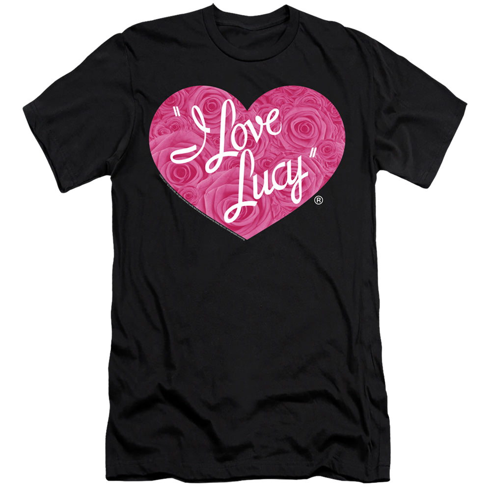 I Love Lucy Floral Logo - Men's Premium Slim Fit T-Shirt Men's Premium Slim Fit T-Shirt I Love Lucy