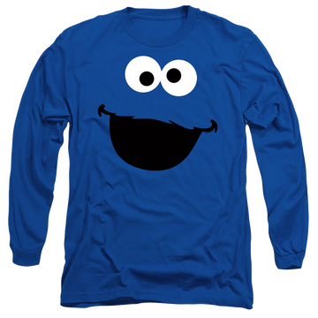 Sesame Street Cookie Monster Face - Men's Long Sleeve T-Shirt Men's Long Sleeve T-Shirt Sesame Street