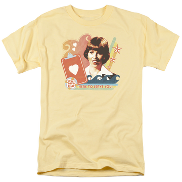 Banana men's regular fit t-shirt with The Love Boat Here To Serve graphic