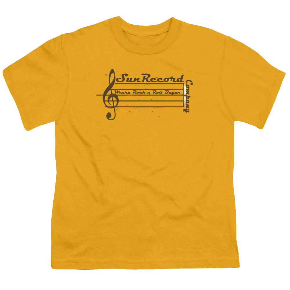 Sun Records Music Staff - Kid's T-Shirt Kid's T-Shirt (Ages 4-7) Sun Records