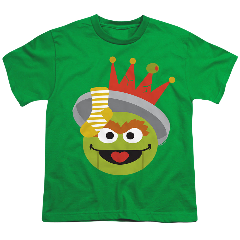 Sesame Street Christmas Nutcracker Oscar The Grouch - Youth T-Shirt Youth T-Shirt (Ages 8-12) Sesame Street