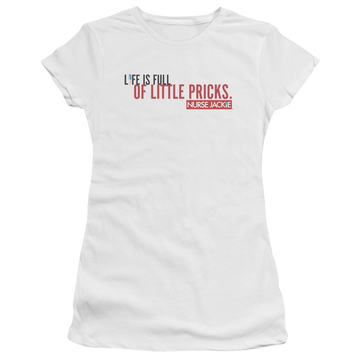 Nurse Jackie Life Is Full - Juniors T-Shirt Juniors T-Shirt Nurse Jackie