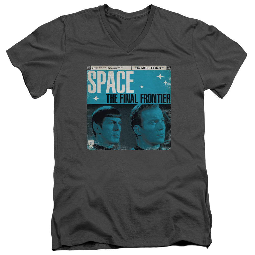 Star Trek The Original Series Final Frontier Cover - Men's V-Neck T-Shirt Men's V-Neck T-Shirt Star Trek The Original Series