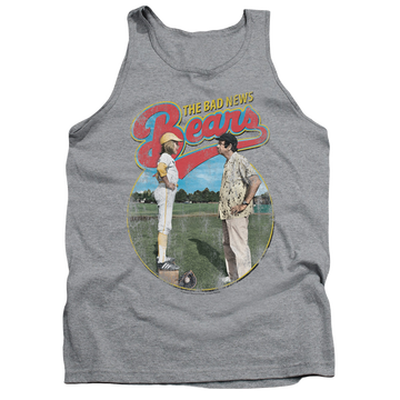 Athletic heather men's tank with The Bad News Bears Vintage graphic