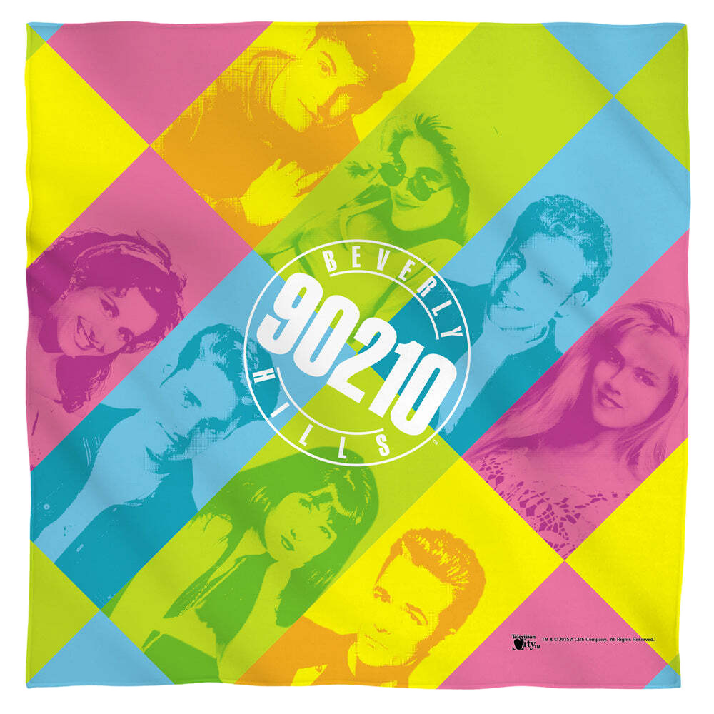Beverly Hills 90210 Color Blocks - Bandana Bandanas Beverly Hills 90210