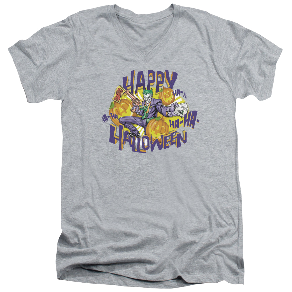 DC Batman Ha Ha Halloween - Men's V-Neck T-Shirt Men's V-Neck T-Shirt Batman