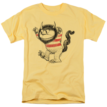Banana men's regular fit t-shirt with Where the Wild Things Are Line Art graphic