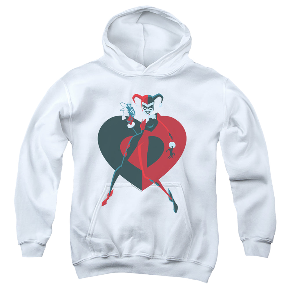 Harley Quinn Harley Heart - Youth Hoodie Youth Hoodie (Ages 8-12) Harley Quinn