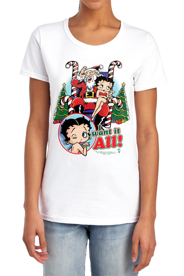 Betty Boop I Want It All - Women's T-Shirt Women's T-Shirt Betty Boop
