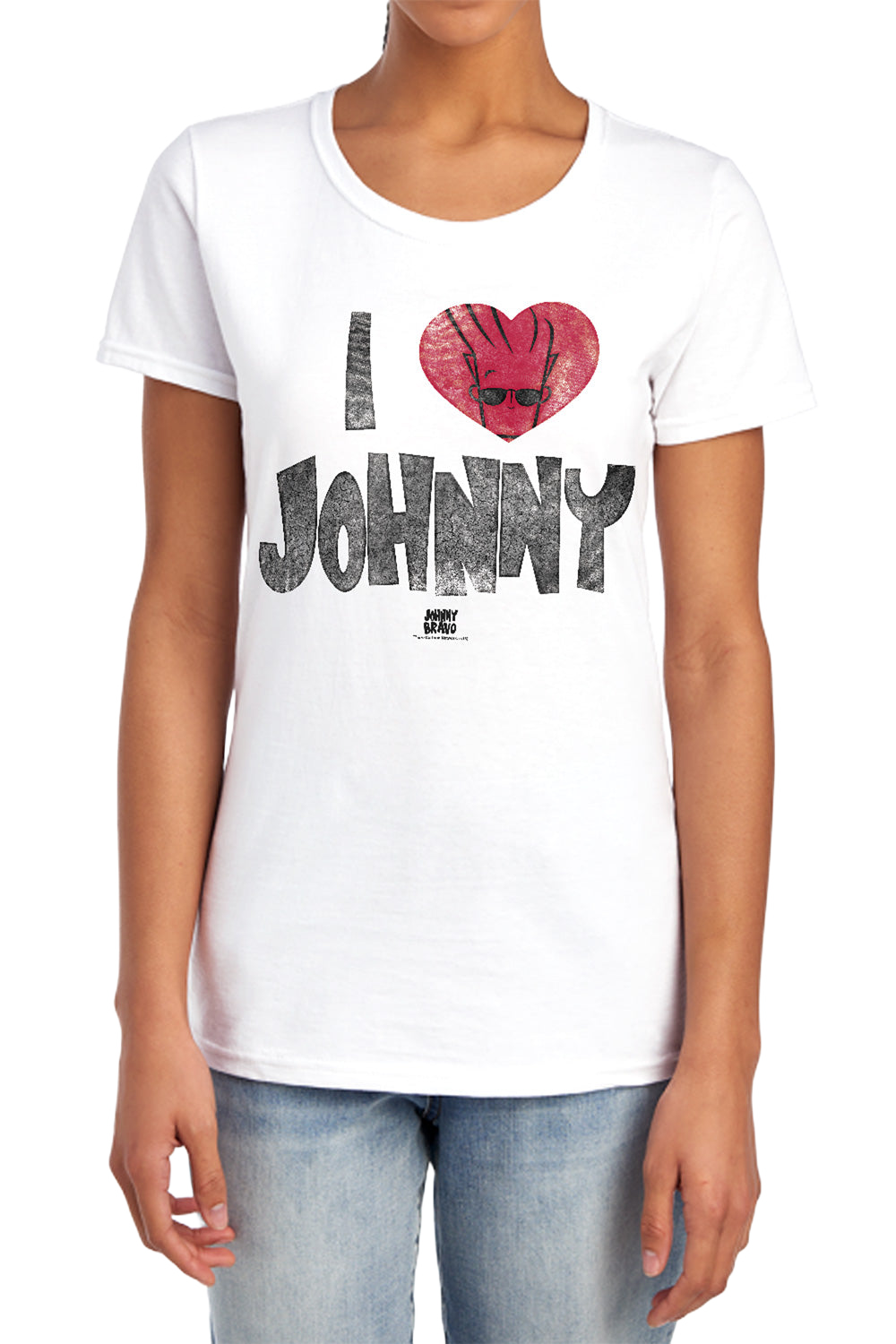 Johnny Bravo I Heart Johnny - Women's T-Shirt Women's T-Shirt Johnny Bravo