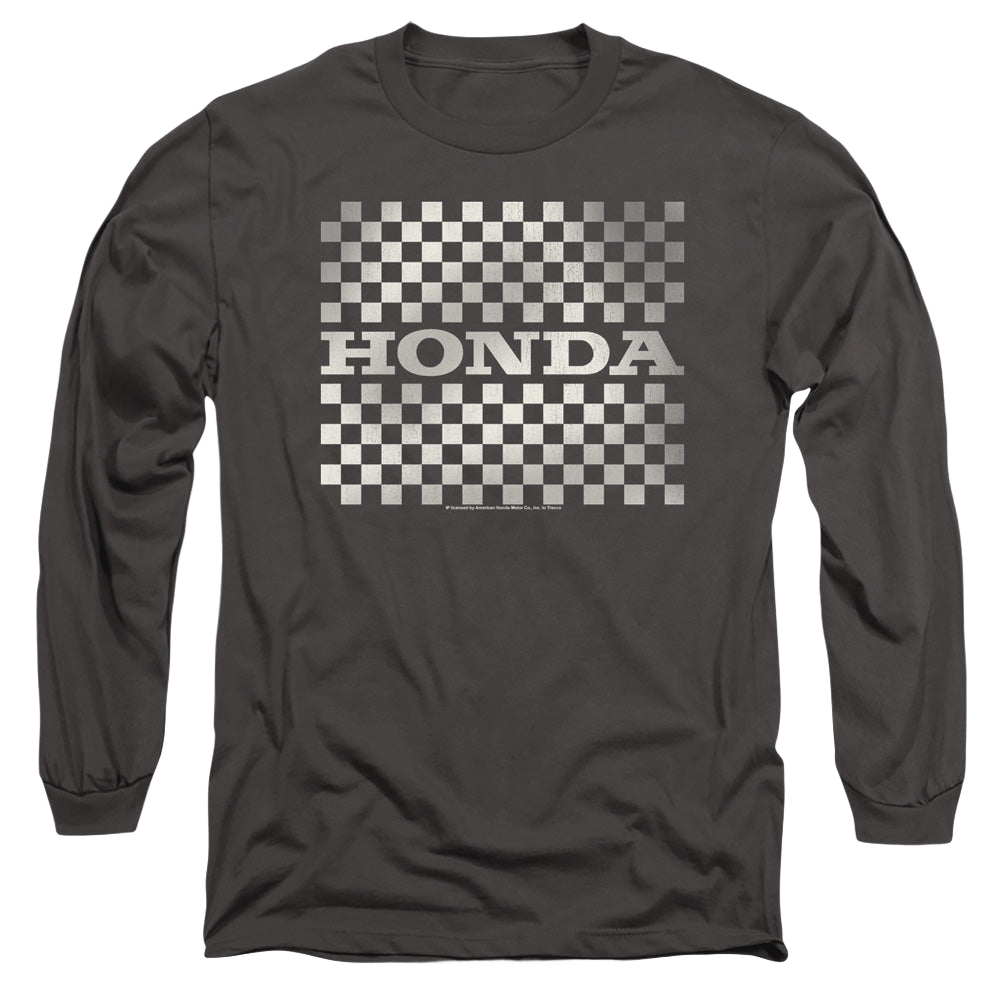 Honda Checkers Logo - Men's Long Sleeve T-Shirt Men's Long Sleeve T-Shirt Honda