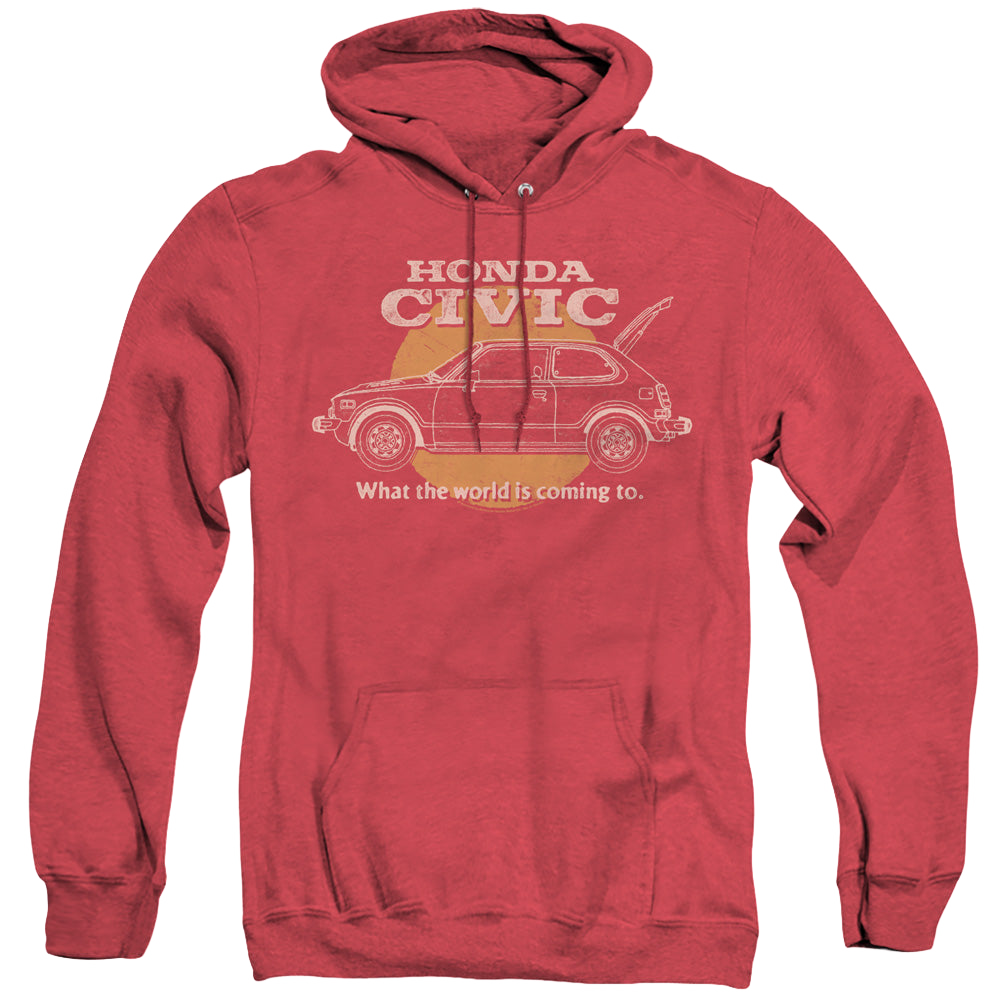 Honda Civic Coming World - Heather Pullover Hoodie Heather Pullover Hoodie Honda