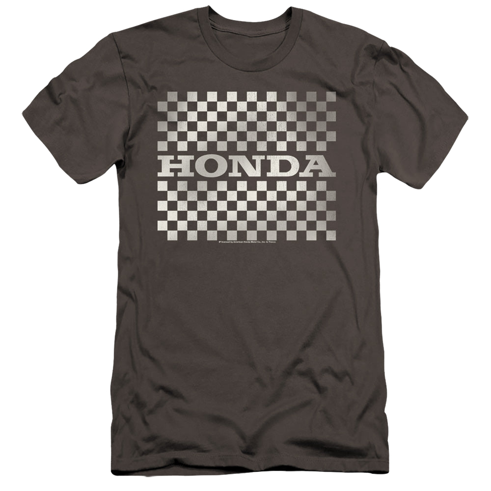 Honda Checkers Logo - Men's Premium Slim Fit T-Shirt Men's Premium Slim Fit T-Shirt Honda